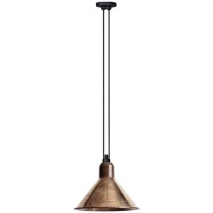 DCW Editions Lampe Gras N322 XL Pendel Konisk Les Acrobates De Gras H: 300cm - Sort/Rå Kobber/Hvid