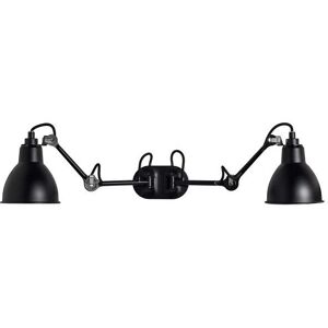 DCW Editions Lampe Gras N204 Dobbelt Væglampe 2x17cm - Sort/Sort