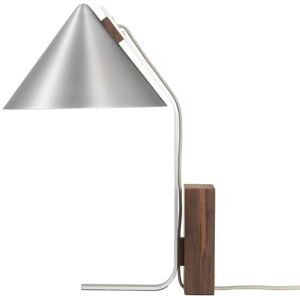 Kristina Dam Studio Cone Table Lamp H: 44 cm - Aluminium / Valnød