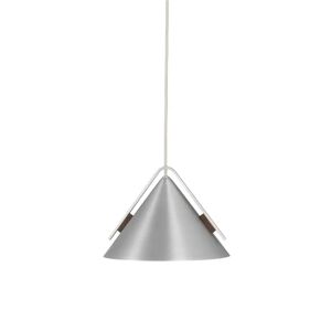 Kristina Dam Studio Cone Pendant Lamp S Ø: 25 cm - Aluminium / Valnød