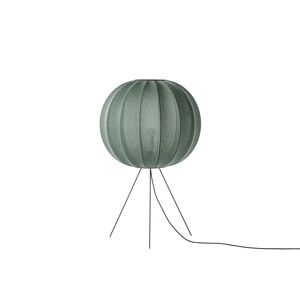 Made By Hand Knit-Wit Round Floor Medium Ø: 60 cm - Tweed Green