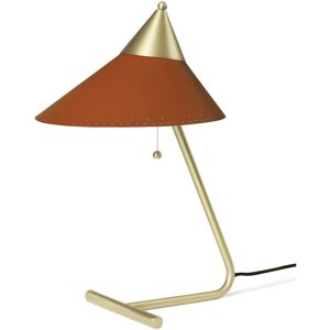 Warm Nordic Brass Top Table Lamp H: 41 cm - Rusty Red