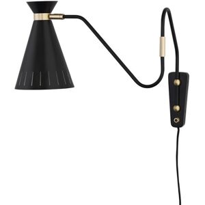 Warm Nordic Cone Wall Lamp H: 30 cm - Black Noir