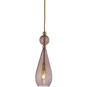 EBB & FLOW Smykke Pendant Lamp M Ø: 12,5 cm - Obsidian/Gold