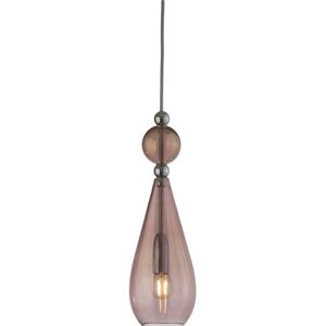 EBB & FLOW Smykke Pendant Lamp M Ø: 12,5 cm - Obsidian/Silver