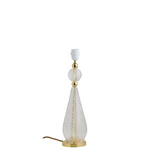 EBB & FLOW Smykke Table Lamp Base M Ø: 12,5 cm - Crystal Swirl/Gold