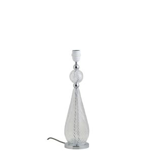 EBB & FLOW Smykke Table Lamp Base M Ø: 12,5 cm - Crystal Swirl/Silver