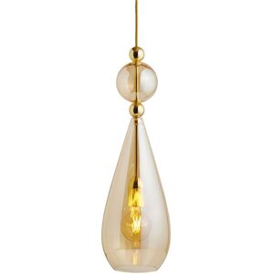 EBB & FLOW Smykke Pendant Lamp L Ø: 18 cm - Golden Smoke/Gold