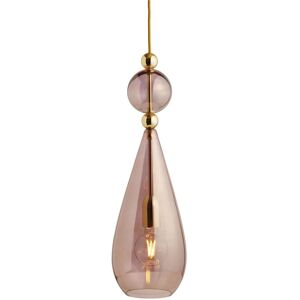 EBB & FLOW Smykke Pendant Lamp L Ø: 18 cm - Obsidian/Gold