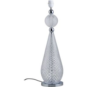 EBB & FLOW Smykke Table Lamp Base L Ø: 18 cm - Crystal Check/Silver