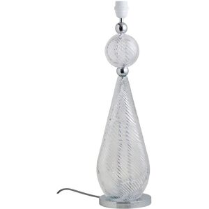 EBB & FLOW Smykke Table Lamp Base L Ø: 18 cm - Crystal Swirl/Silver