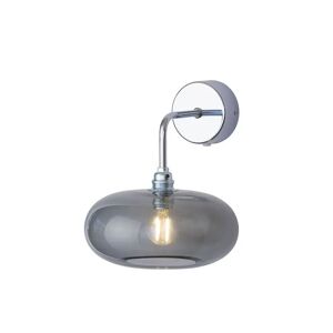 EBB & FLOW Horizon Wall Lamp S Ø: 21 cm - Smokey Grey/Silver