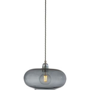 EBB & FLOW Horizon Pendant Lamp M Ø: 29 cm - Smokey Grey/Silver