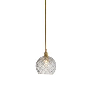 EBB & FLOW Rowan Pendant Lamp Crystal S Ø: 15,5 cm - Medium Check/Gold