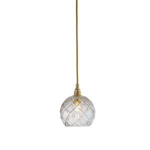 EBB & FLOW Rowan Pendant Lamp Crystal S Ø: 15,5 cm - Large Check/Gold