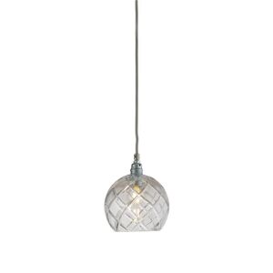 EBB & FLOW Rowan Pendant Lamp Crystal S Ø: 15,5 cm - Large Check/Silver