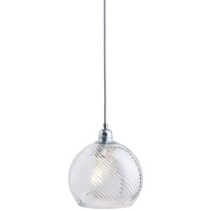 EBB & FLOW Rowan Pendant Lamp Crystal M Ø: 22 cm - Swirl/Silver