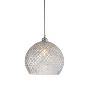 EBB & FLOW Rowan Pendant Lamp Crystal L Ø: 28 cm - Small Check/Silver