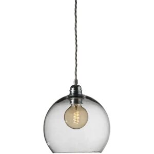 EBB & FLOW Rowan Pendant Lamp M Ø: 22 cm - Smokey Grey/Silver