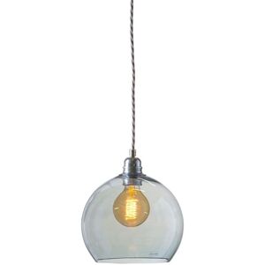 EBB & FLOW Rowan Pendant Lamp M Ø: 22 cm - Topaz Blue/Silver