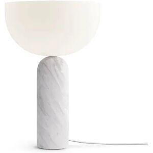 New Works Kizu Table Lamp Ø: 30 cm - White Marble / White Acrylic