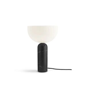 New Works Kizu Table Lamp Ø: 30 cm - Black Marble / White Acrylic