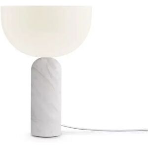 New Works Kizu Table Lamp Ø: 25 cm - White Marble / White Acrylic