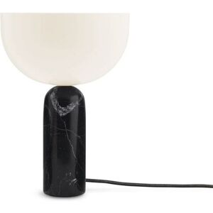 New Works Kizu Table Lamp Ø: 25 cm - Black Marble / White Acrylic