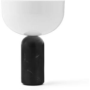 New Works Kizu Portable Table Lamp Ø: 18 cm - Black Marble / White Acrylic