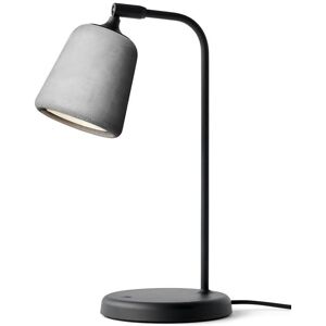 New Works Material Table Lamp H: 45 cm - Light Grey Concrete/Black base