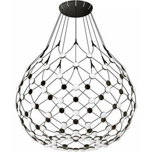 Luceplan Mesh Lysekrone Ø: 80 cm - Black