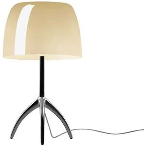 Foscarini Lumiere Grande Bordlampe H: 45 cm - Cromo Nero/Bianco Caldo