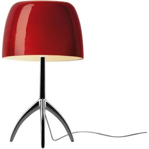 Foscarini Lumiere Grande Bordlampe H: 45 cm - Cromo Nero/Ciliegia