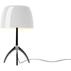 Foscarini Lumiere Piccola Bordlampe H: 34,5 cm - Cromo Nero/Bianco