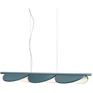 FLOS Almendra S3 Linear Loftlampe L: 128,6 cm - Bay Blue Metallized