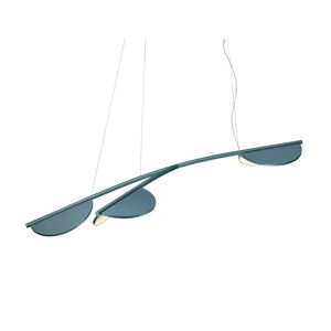 FLOS Almendra S3 Y Short Organic Loftlampe L: 161,1 cm - Bay Blue Metallized