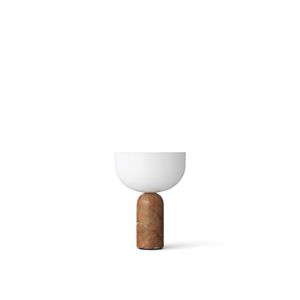 New Works Kizu Portable Table Lamp Ø: 18 cm - Breccia Pernice Marble/White Acrylic