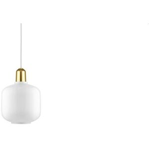 Normann Copenhagen Amp Pendel Small H: 17cm - Hvid/Messing