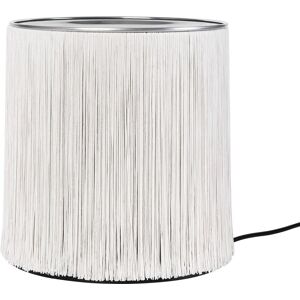 GUBI Model 597 Table Lamp H: 29 cm - Polished Aluminium/Cream Fringe