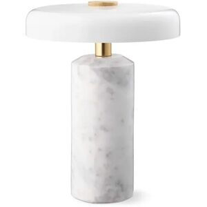 Design By Us Trip Portable Lamp H: 21 cm - Carrara Marble/Opal