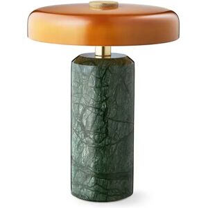 Design By Us Trip Portable Lamp H: 21 cm - Moss Marble/Amber