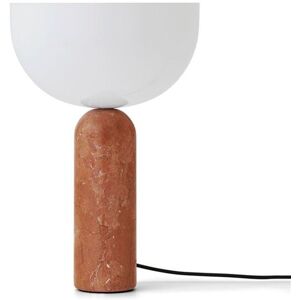 New Works Kizu Table Lamp Ø: 30 cm - Breccia Pernice Marble / White Acrylic