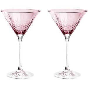 Frederik Bagger Crispy Cocktail Glas 2 stk 22 cl - Topaz/Pink