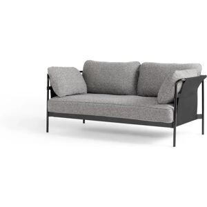 HAY Can 2 Seater L: 172 cm - Olavi by 03 / Black Powder Coated Steel