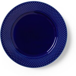 Lyngby  Porcelæn Lyngby Porcelæn Rhombe Frokosttallerken Ø: 23 cm - Mørk blå