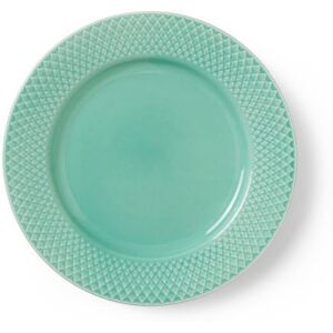 Lyngby  Porcelæn Lyngby Porcelæn Rhombe Frokosttallerken Ø: 21 cm - Aqua