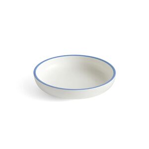 HAY Sobremesa Serving Bowl L Ø: 25 cm - White w. Blue Rim