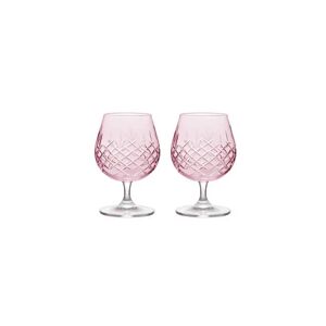 Frederik Bagger Crispy Sixball Glas 2 stk. 36 cl - Topaz/Pink