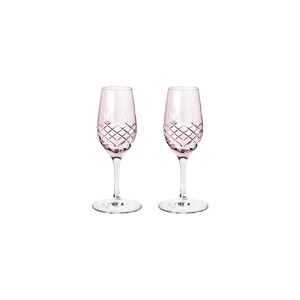 Frederik Bagger Crispy Port Glas 2 stk. 10 cl - Topaz/Pink