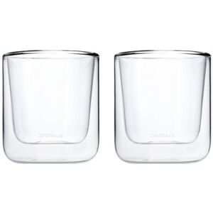 Blomus Nero Coffee Glasses Sæt á 2 stk 200 ml - Clear